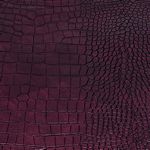 Faux Large Crocodile- Burgundy/Brown 18 in x 54 in
