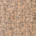 Fifties Abstract Cork 1/2 yard cut
