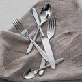 Fortessa 1.5.622.00.063 Grand City 5 7/8" 18/10 Stainless Steel Extra Heavy Weight Snail Fork - 12/Pack