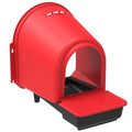 red indoor laying nest for chickens