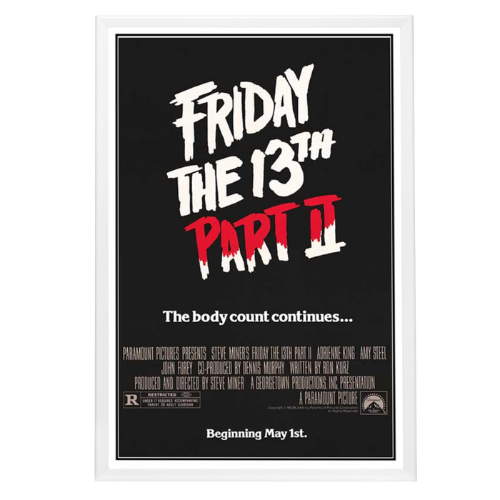 "Friday the 13th Part II" (1981) Framed Movie Poster