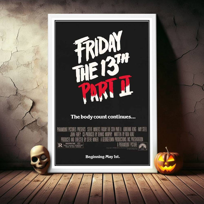 "Friday the 13th Part II" (1981) Framed Movie Poster