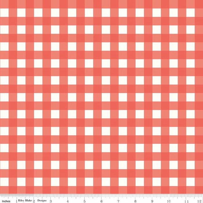 Gingham Rouge Flannel- I Love You to the Moon
