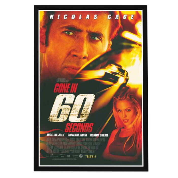 "Gone in 60 Seconds" (2000) Framed Movie Poster