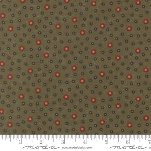 Grass Rain Drop Dots- Flannel Season