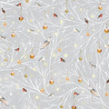 Gray Birds/Ornaments on a Branch- Woodland Wonder Flannel