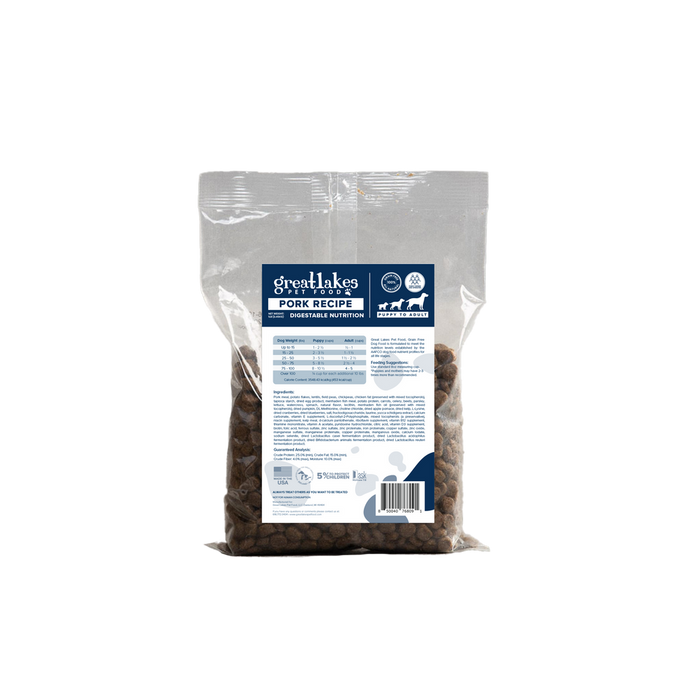 Great Lakes Pet Food Pork Puppy To Adult