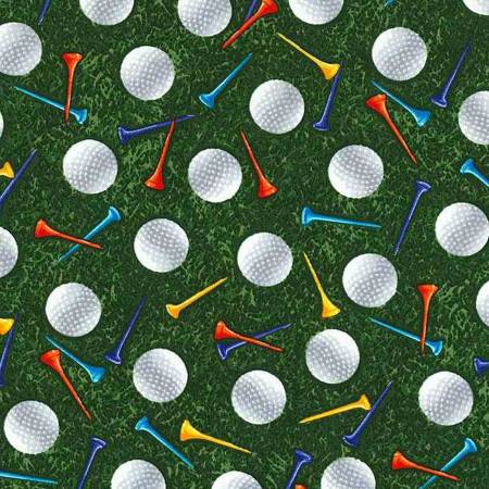 Green Golf Balls & Tees