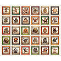 Halloween Monster Picture Patch Oatmeal Panel