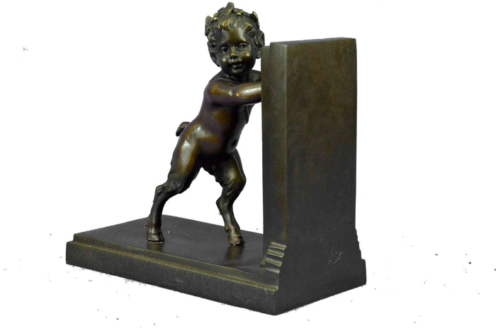 Handmade Hot Cast Bookends Signed Original Hot Cast Masterpiece Figurine Figure