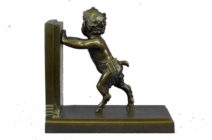 Handmade Hot Cast Bookends Signed Original Hot Cast Masterpiece Figurine Figure