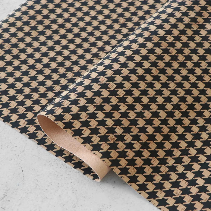 Houndstooth 1/2 yard Cork