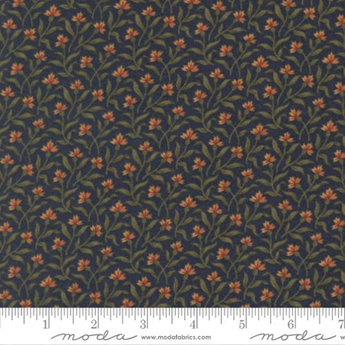 Indigo Bluebeard Bush Florals- Flannel Season