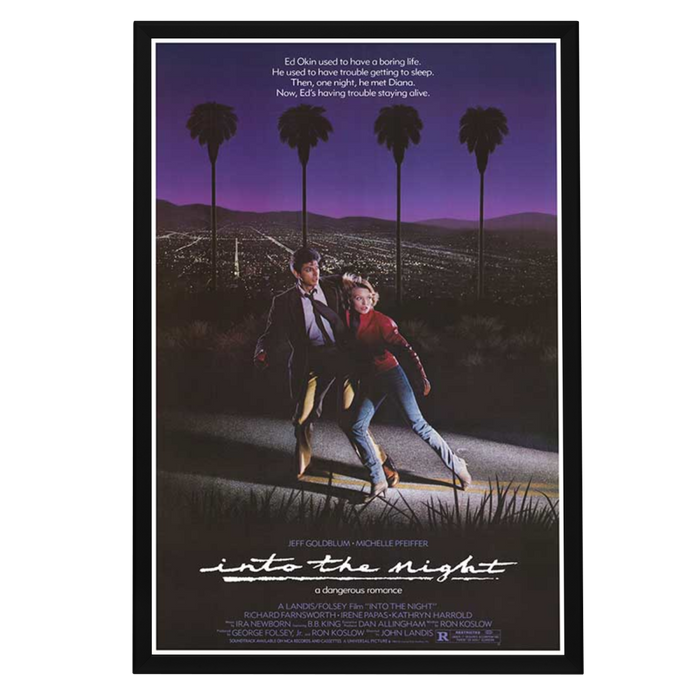"Into the Night" (1985) Framed Movie Poster