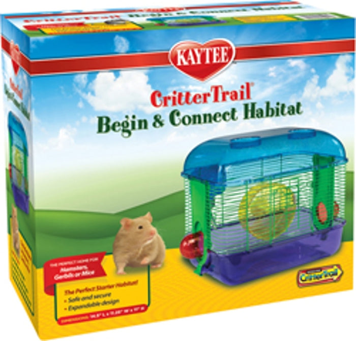 Kaytee CritterTrail Begin & Connect Habitat (12.5X6X11 IN, MULTI)