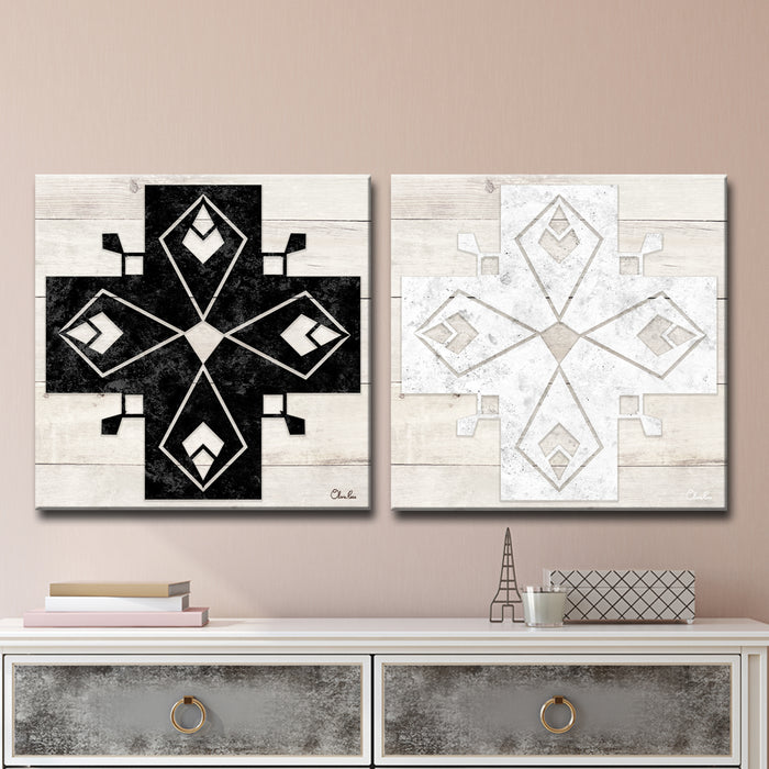 'La Croix No. 4-5' Wrapped Canvas Art Set