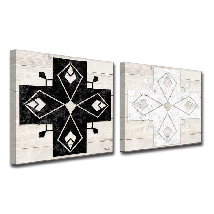 'La Croix No. 4-5' Wrapped Canvas Art Set