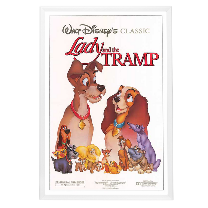 "Lady and the Tramp" (1955) Framed Movie Poster
