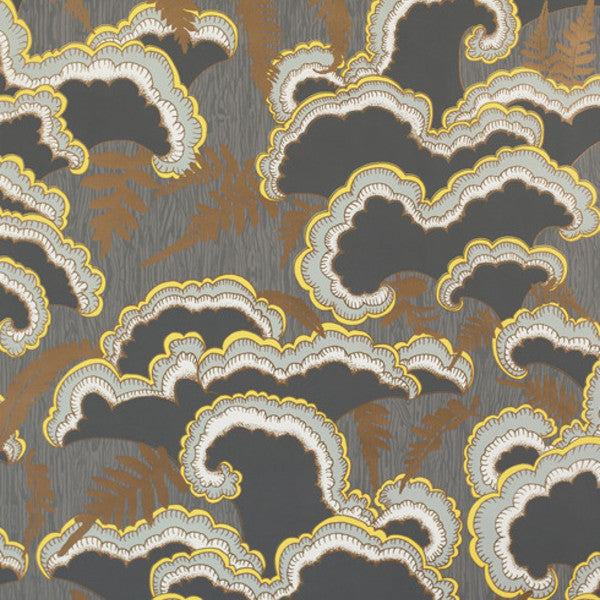 Lush Dark Grey Wallcovering