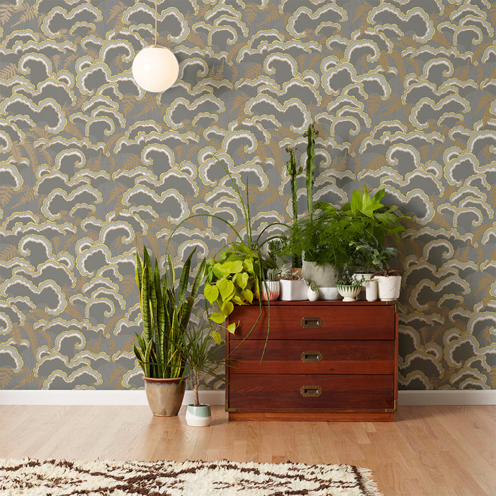 Lush - Dark Grey Wallcovering