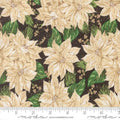 Midnight Vintage Poinsettia Flowers- Holiday Cheer