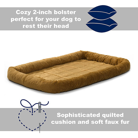 Midwest Quiet Time Cinnamon Fleece Pet Bed