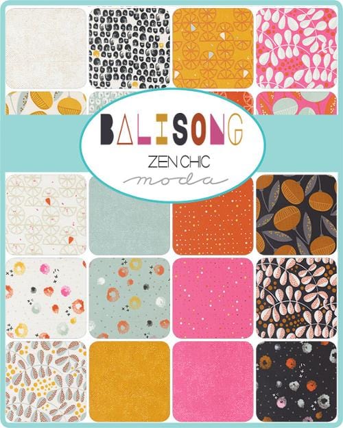 Moda Fabric Pre Cuts Moda Balisong Charm Pack - The Sewing Studio