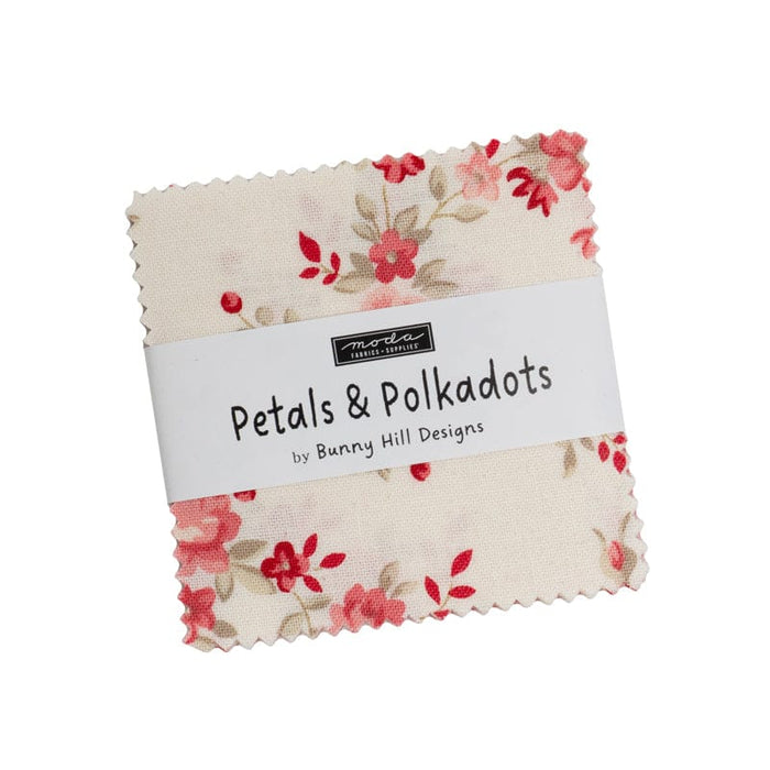 Moda Fabric Pre Cuts Moda Petals And Polkadots Mini Charm Pack - The Sewing Studio