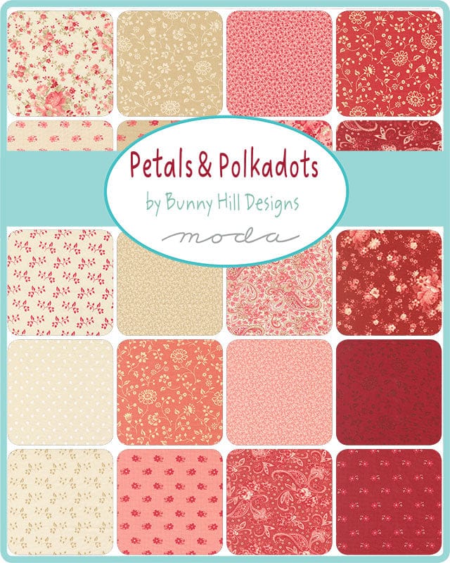 Moda Fabric Pre Cuts Moda Petals And Polkadots Mini Charm Pack - The Sewing Studio