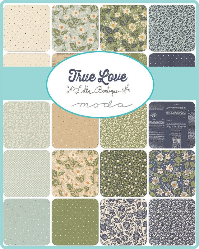 Moda Fabric Pre Cuts Moda True Love Charm Pack - The Sewing Studio