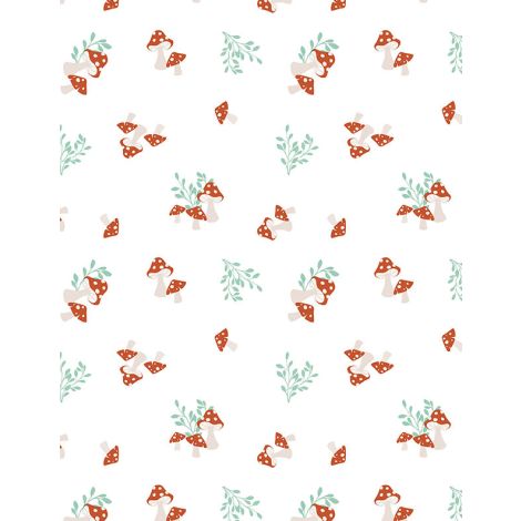 Mushroom Toss White- Woodland Whimsy