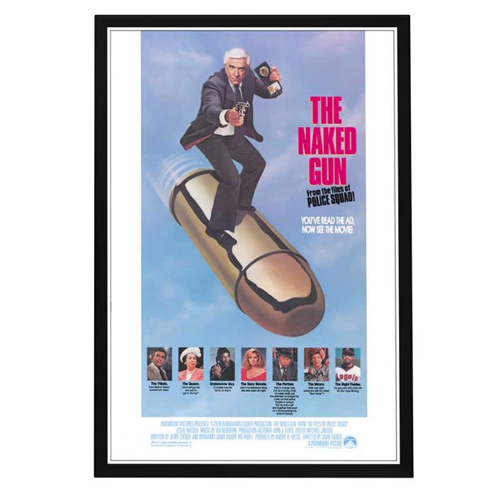"Naked Gun: From the files of Police Squad" Framed Movie Poster