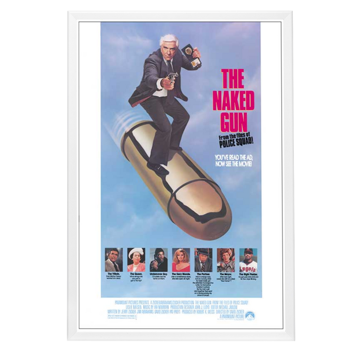 "Naked Gun: From the files of Police Squad" Framed Movie Poster
