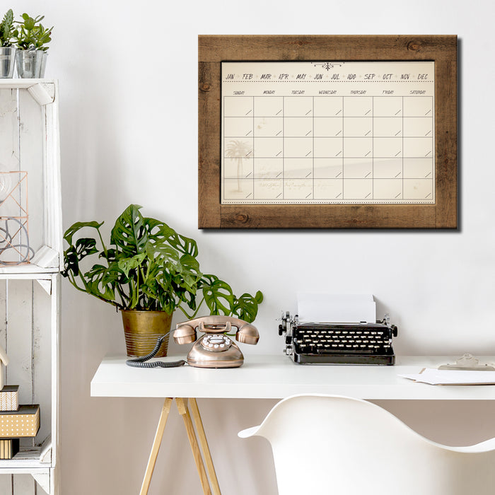 Natural' Dry Erase Monthly Calendar on ArtPlexi