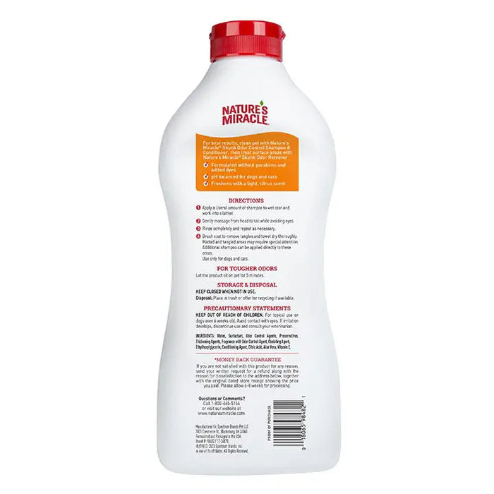 Nature's Miracle Skunk Odor Control Shampoo and Conditioner - Citrus