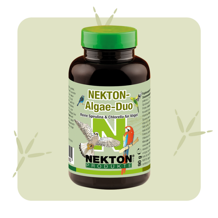 NEKTON-Algae-Duo Spirulina & Chlorella Supplement for Birds – Natural Immune & Detox Support