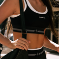 New Women's Active: Double Line Pulse Bra (Black)