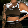 New Women's Active: Double Line Pulse Bra (Brown)