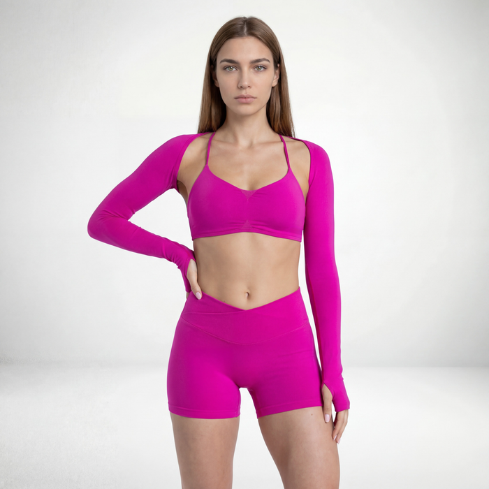 New Women's Active: Shrug (Hibiscus)