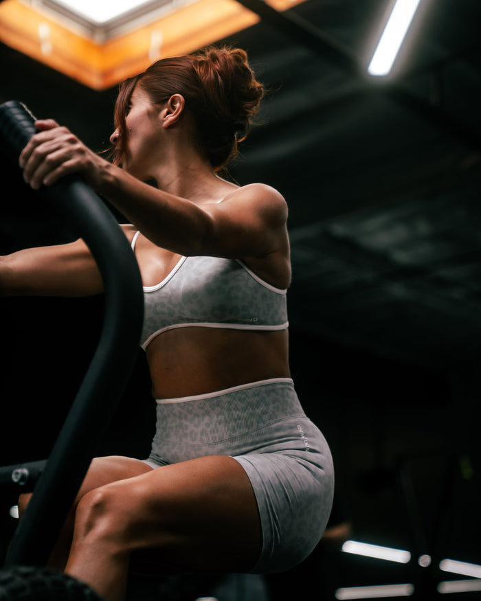 New Women's Active: Snow Leopard Sports Bra