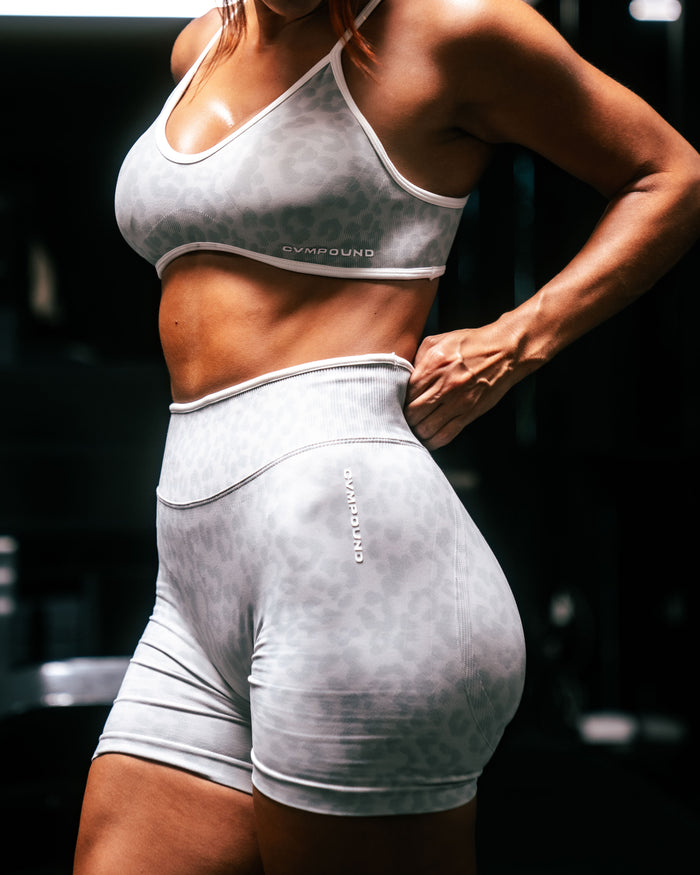 New Women's Active: Snow Leopard Sports Bra