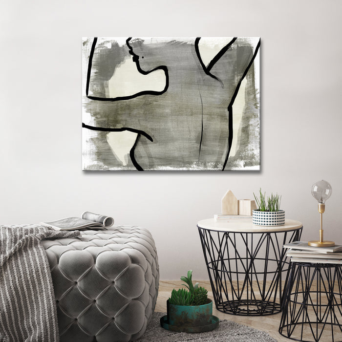 Nude Scribe No. 1' Wrapped Canvas Wall Art