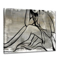 Nude Scribe No. 2' Wrapped Canvas Wall Art