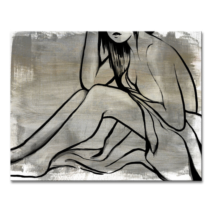 Nude Scribe No. 2' Wrapped Canvas Wall Art