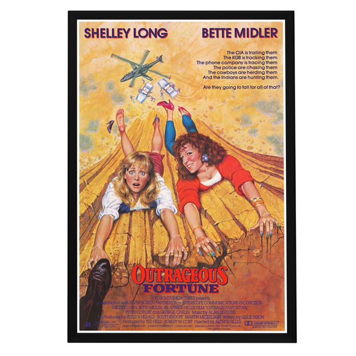 "Outrageous Fortune" Framed Movie Poster