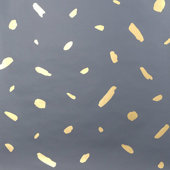 Pas De Trois - Gold on Charcoal Wallcovering