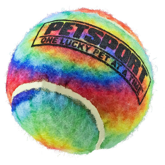 Petsport 70355 Tie Dye Squeak Ball 4" 1-Pack Dog Toys