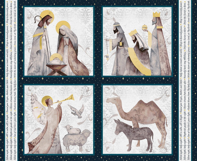 Pillow Block Panel- Silent Night