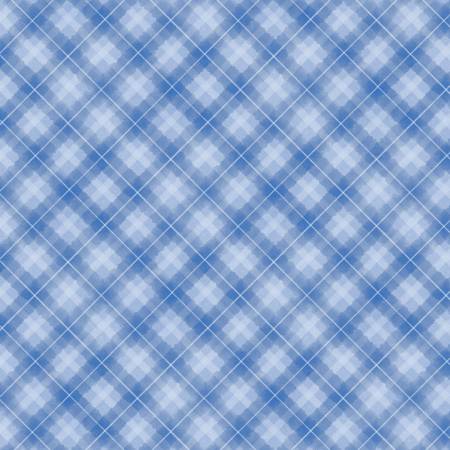 Plaid Medium Blue- Let It Snow-Man!