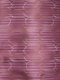 Plum Geometric Shiny Satin